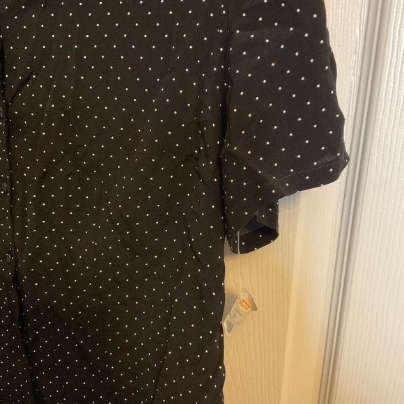 Talbots petite size medium black and white, polka dot - Picture 4 of 6